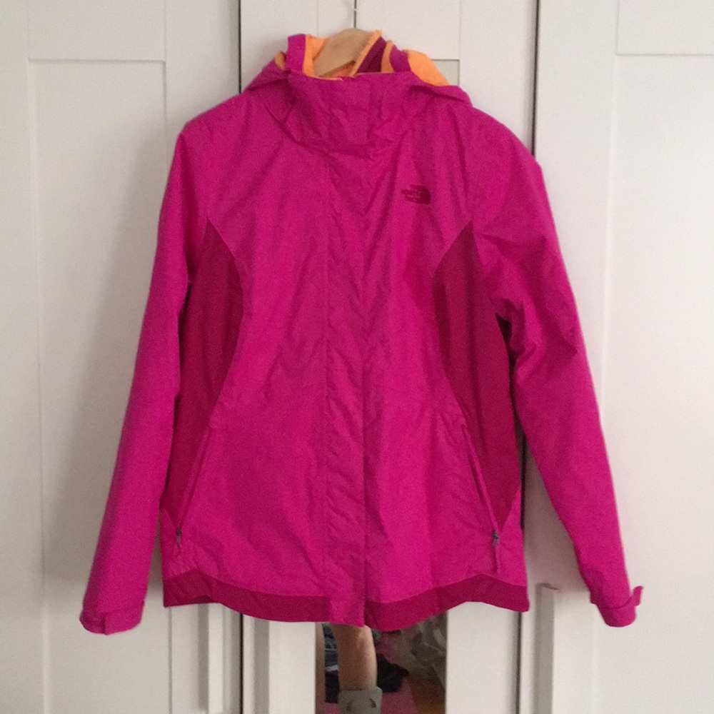 North Face shell and fleece jacket